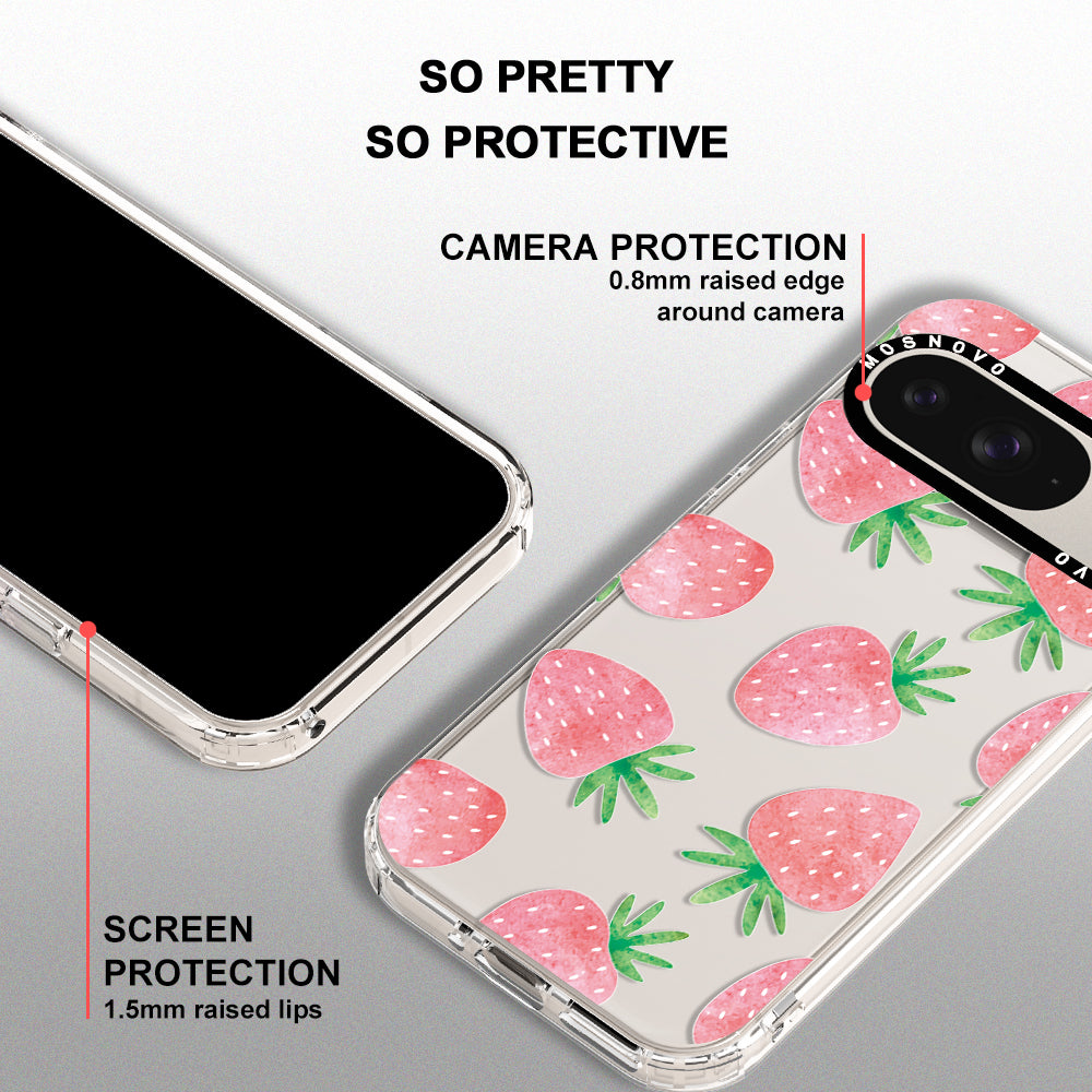 Pastel Strawberry Phone Case - Google Pixel 9 Case