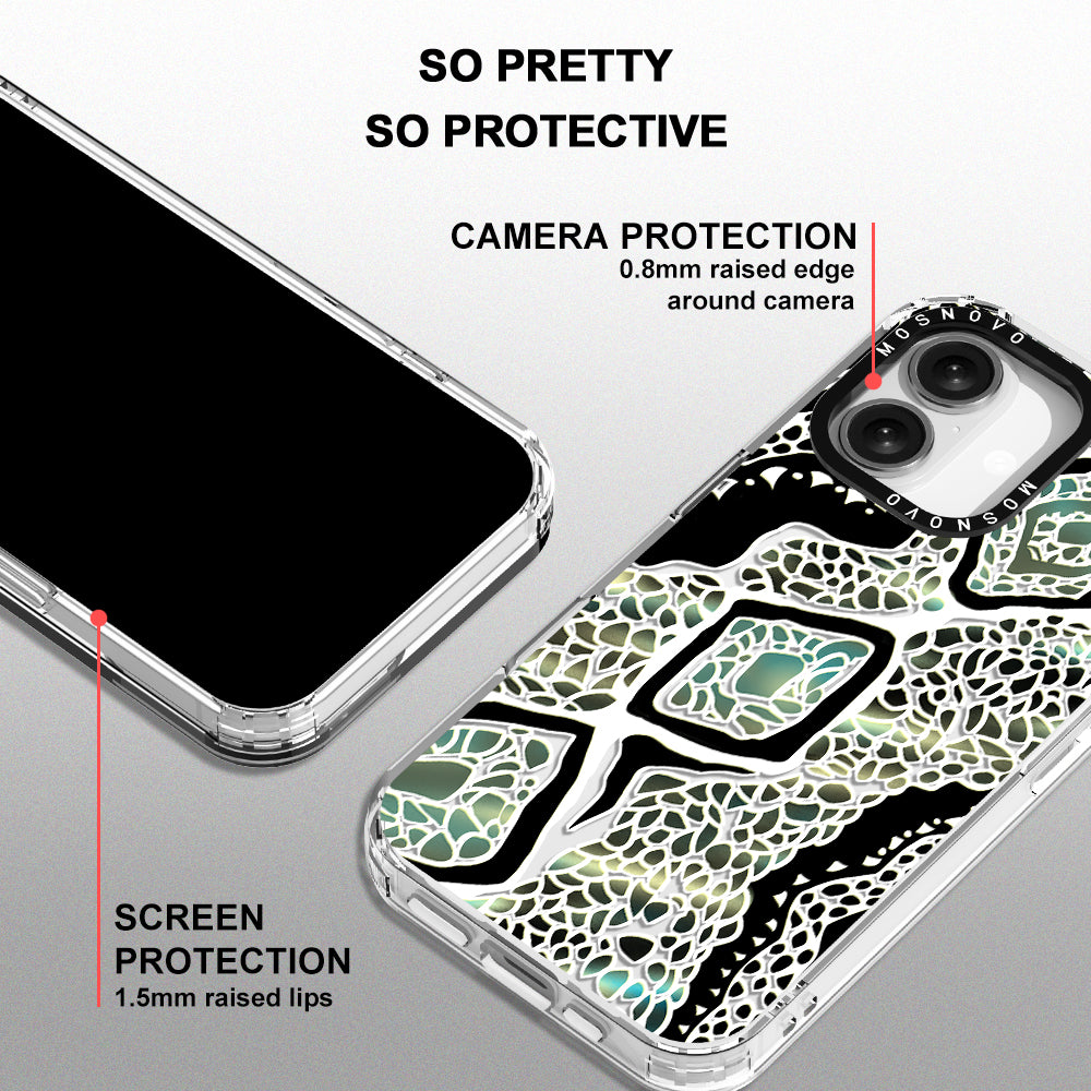 Jade Snake Phone Case - iPhone 16 Plus Case - MOSNOVO