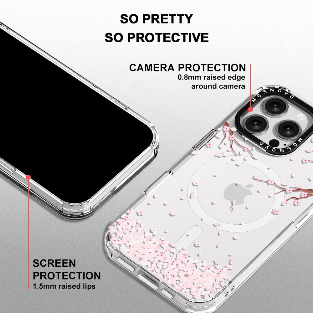 Sakura Phone Case - iPhone 16 Pro Max Case Clear With Magsafe