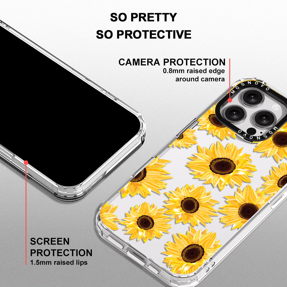 Sunflowers Phone Case - iPhone 16 Pro Max Case - MOSNOVO