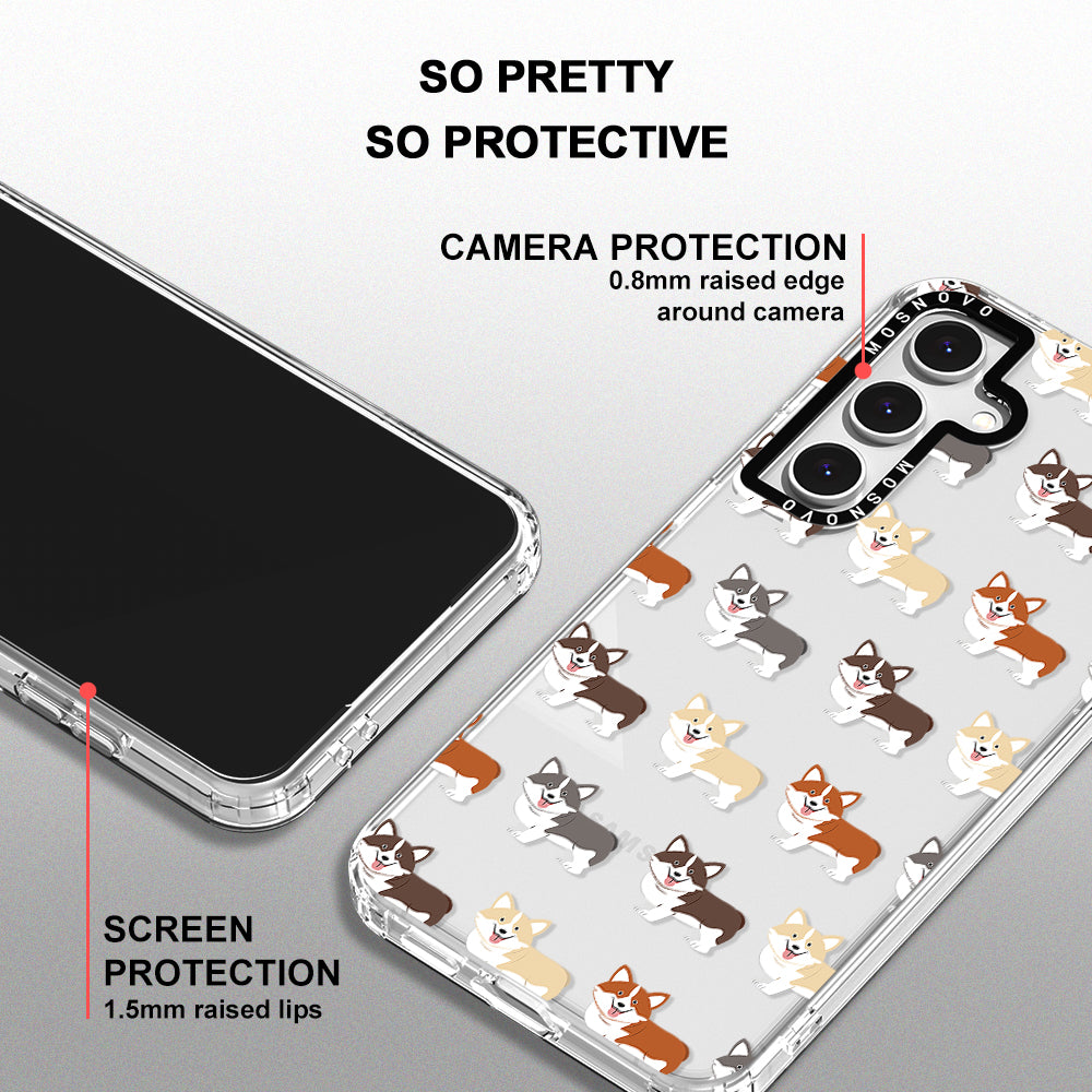 Cute Corgi Phone Case - Samsung Galaxy S24 FE Case - MOSNOVO