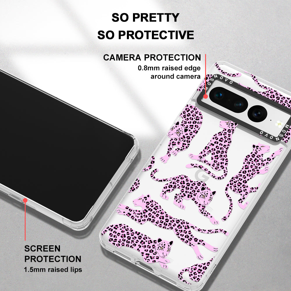 Pink Leopard Phone Case - Google Pixel 7 Pro Case