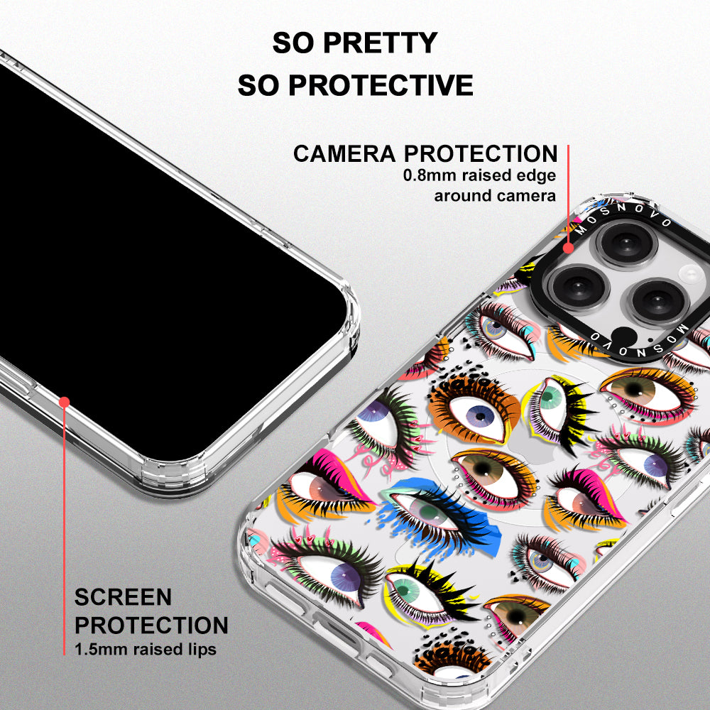 Eyes Phone Case - iPhone 16 Pro Case - MOSNOVO