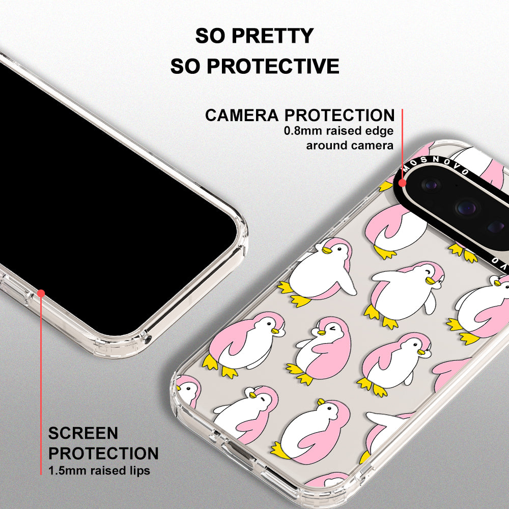 Pink Penguins Phone Case - Google Pixel 9 Pro Case