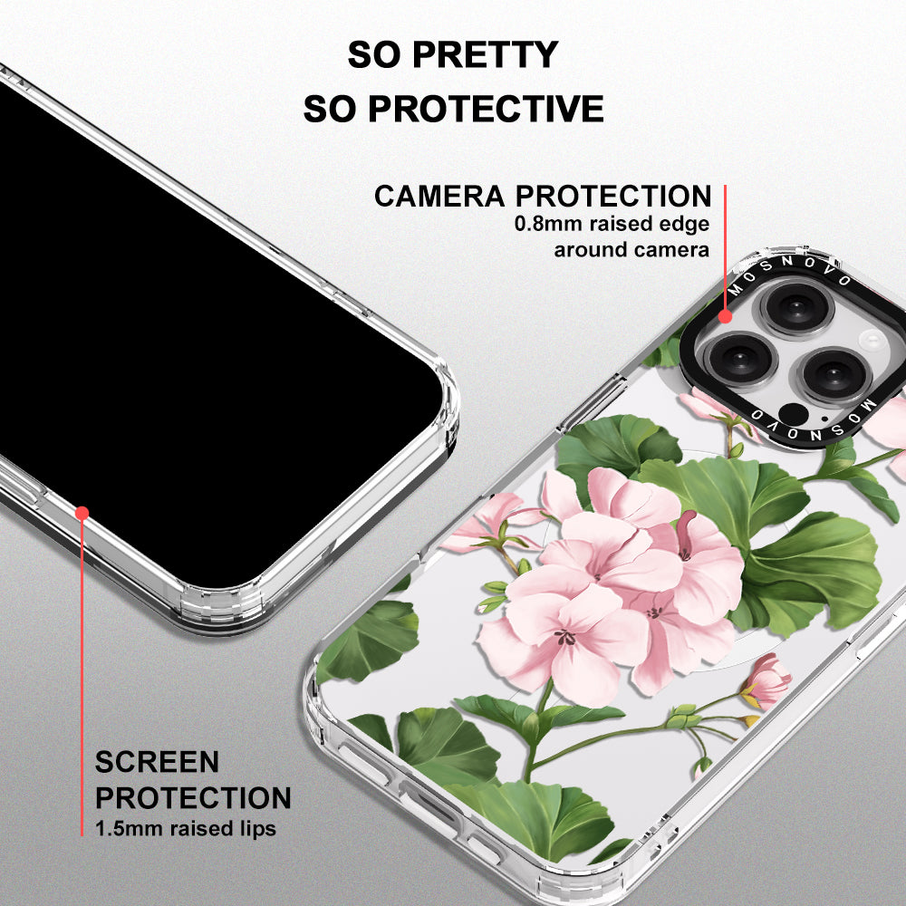 Geranium Phone Case - iPhone 16 Pro Max Case - MOSNOVO