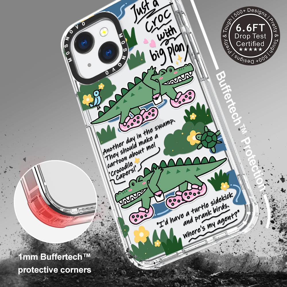 Croc with Big Plan Phone Case - iPhone 13 Mini Case