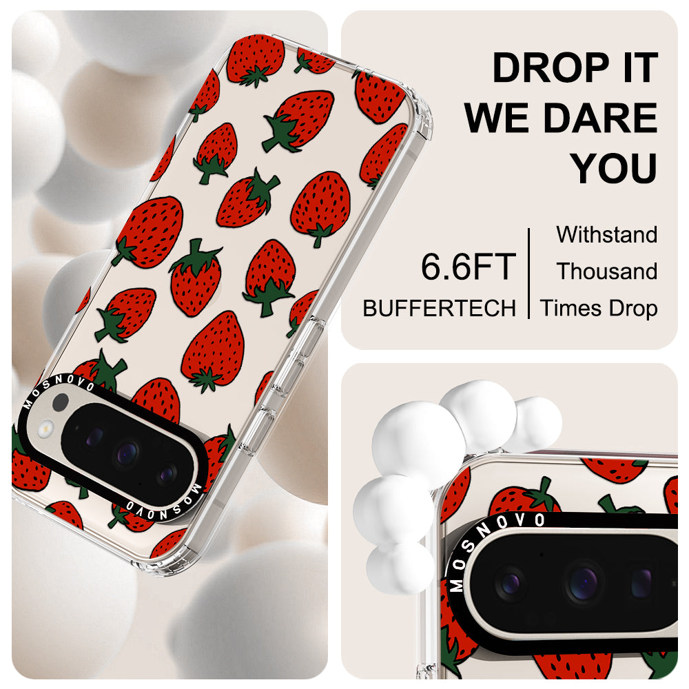 Red Strawberry Phone Case - Google Pixel 9 Pro Case