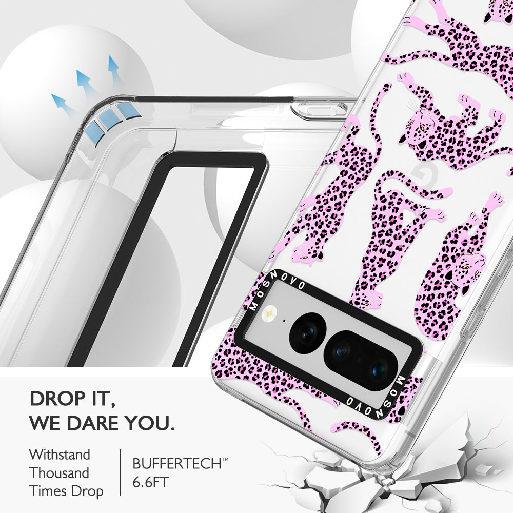 Pink Leopard Phone Case - Google Pixel 7 Pro Case