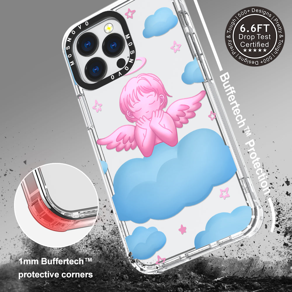 Pink Serenity Angel Phone Case - iPhone 13 Pro Case