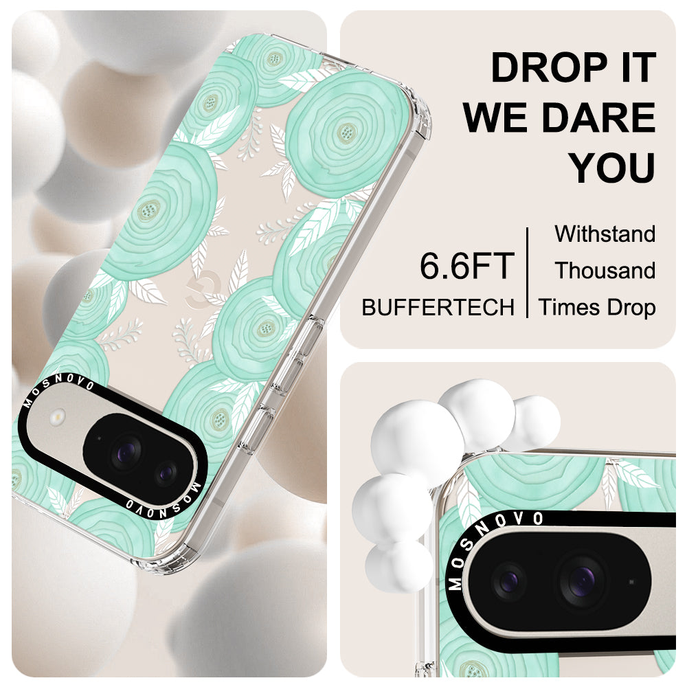 Mint Flower Phone Case - Google Pixel 9 Case