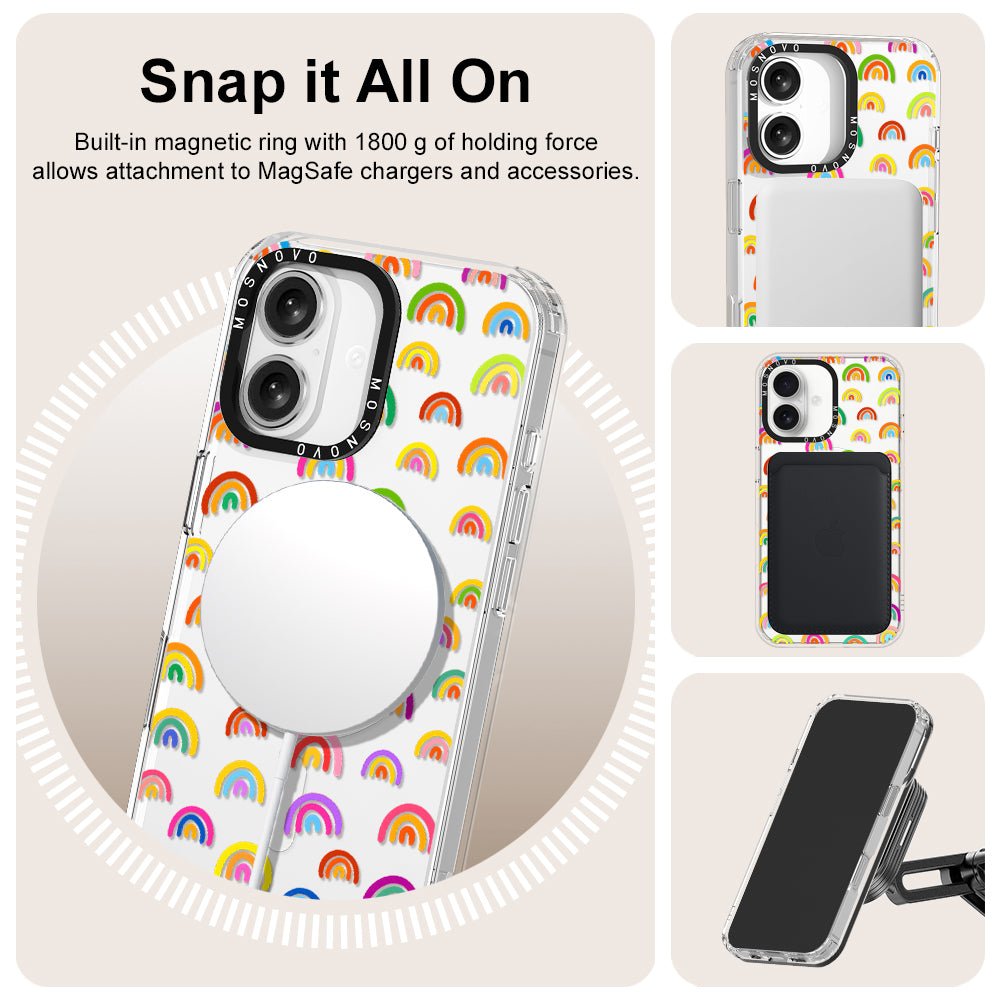 Cute Rainbow Phone Case - iPhone 16 Case - MOSNOVO