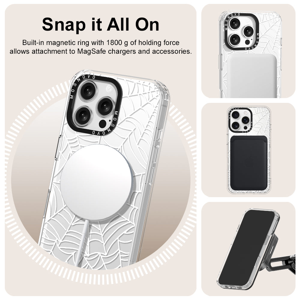 Spider Web Phone Case - iPhone 16 Pro Max Case - MOSNOVO