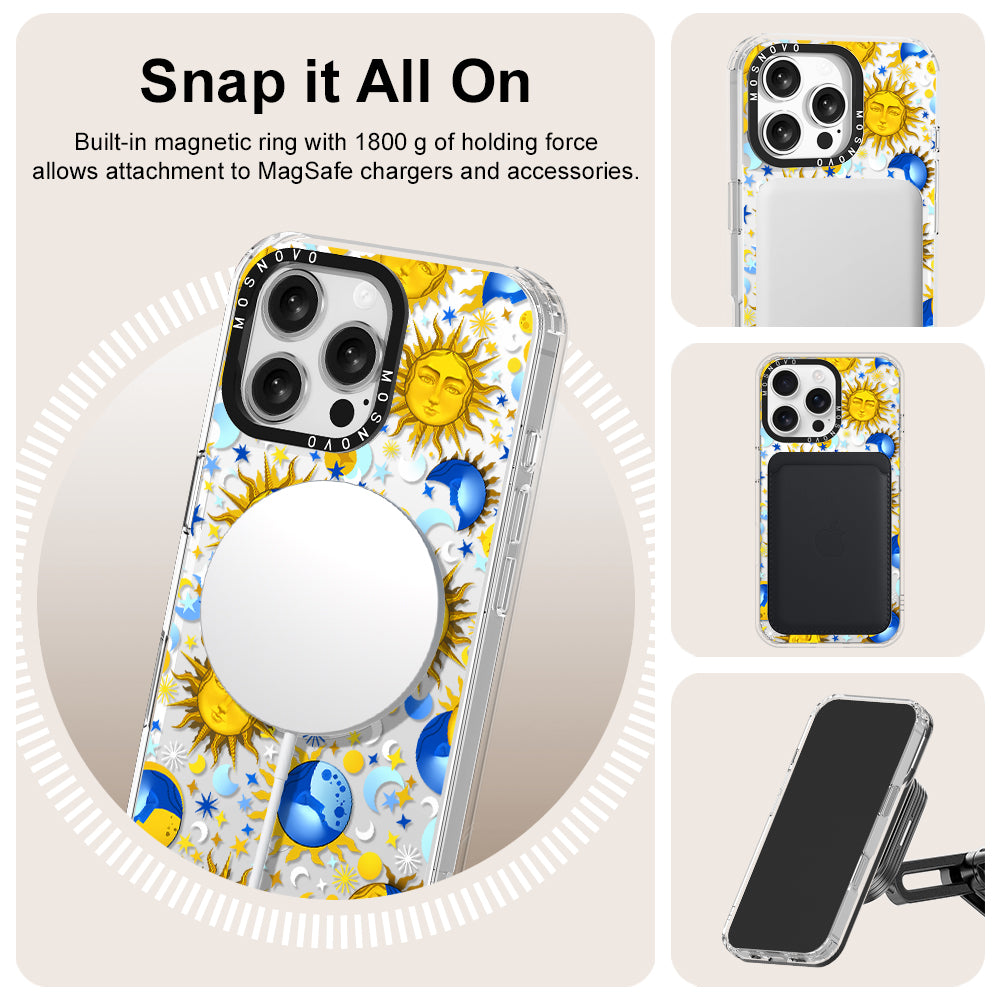 Sun and Moon Phone Case - iPhone 16 Pro Max Case - MOSNOVO