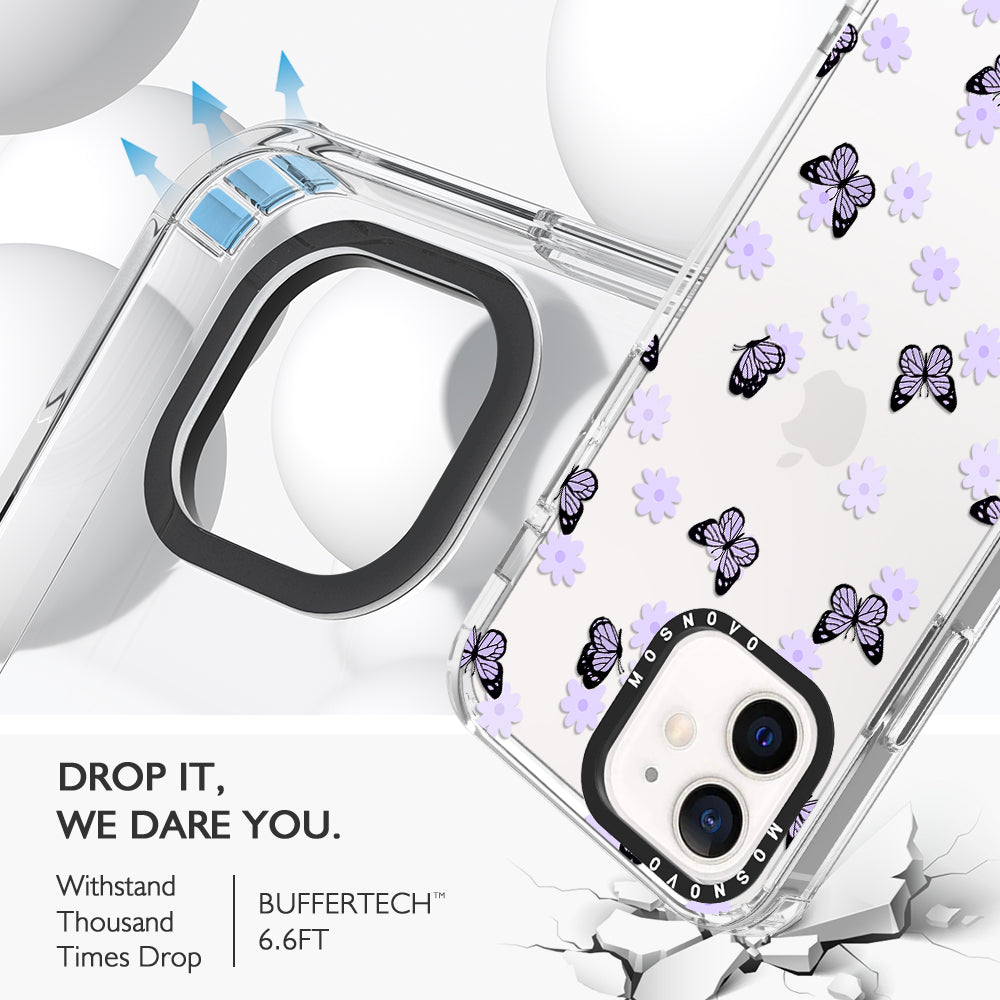 Lilac Butterfly Phone Case - iPhone 12 Pro Case