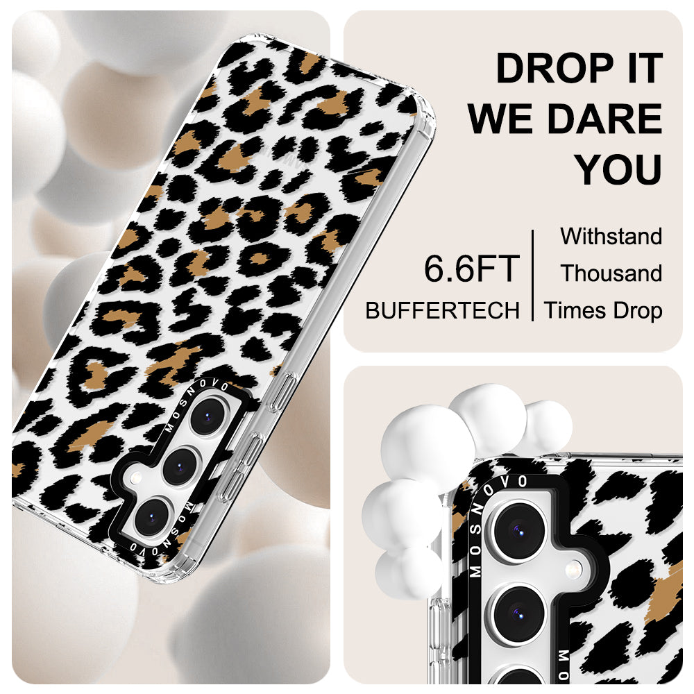 Leopard Print Phone Case - Samsung Galaxy S24 FE Case - MOSNOVO