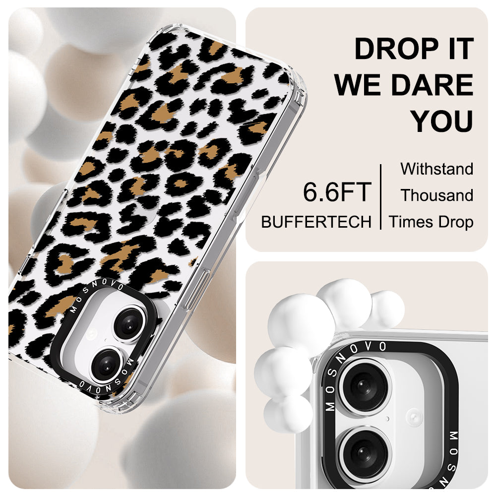 Leopard Print Phone Case - iPhone 16 Case - MOSNOVO