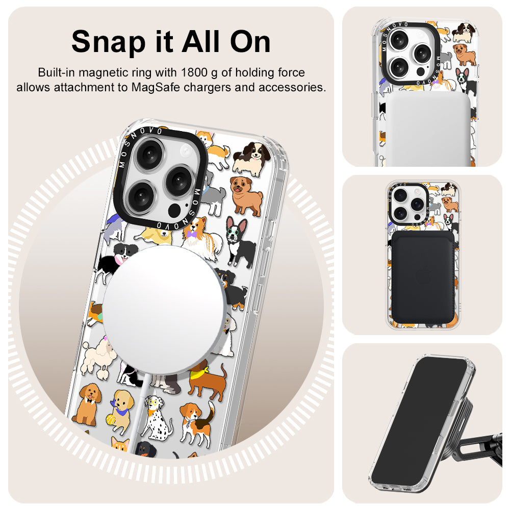 Cute Puppy Phone Case - iPhone 16 Pro Max Case - MOSNOVO