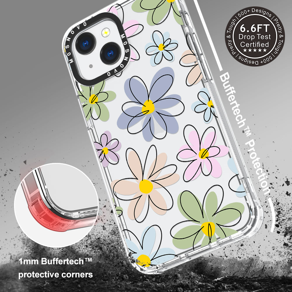 Linear Blooms Phone Case - iPhone 13 Mini Case