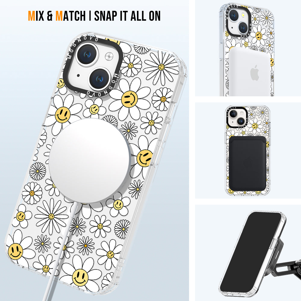 Happy Daisy Blooms Phone Case - iPhone 14 Plus Case