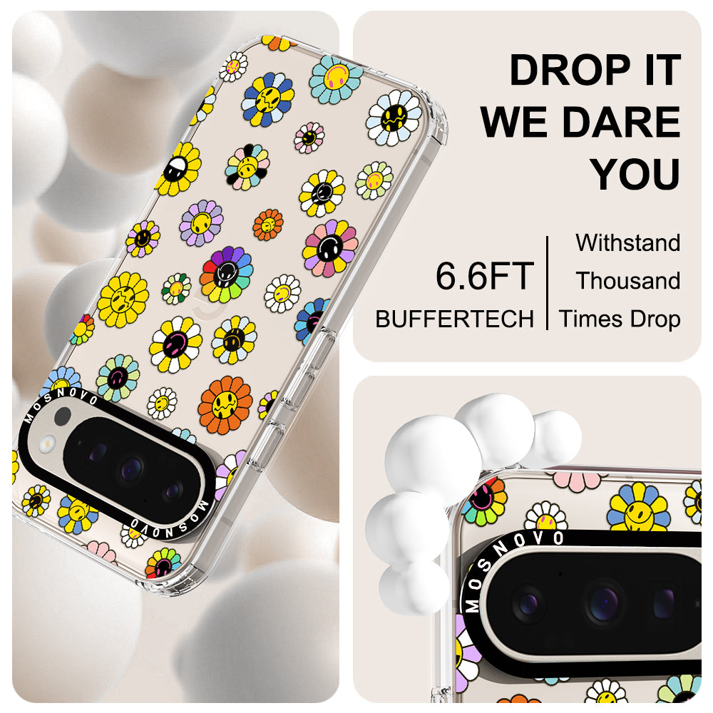 Flower Smiley Face Phone Case - Google Pixel 9 Pro Case