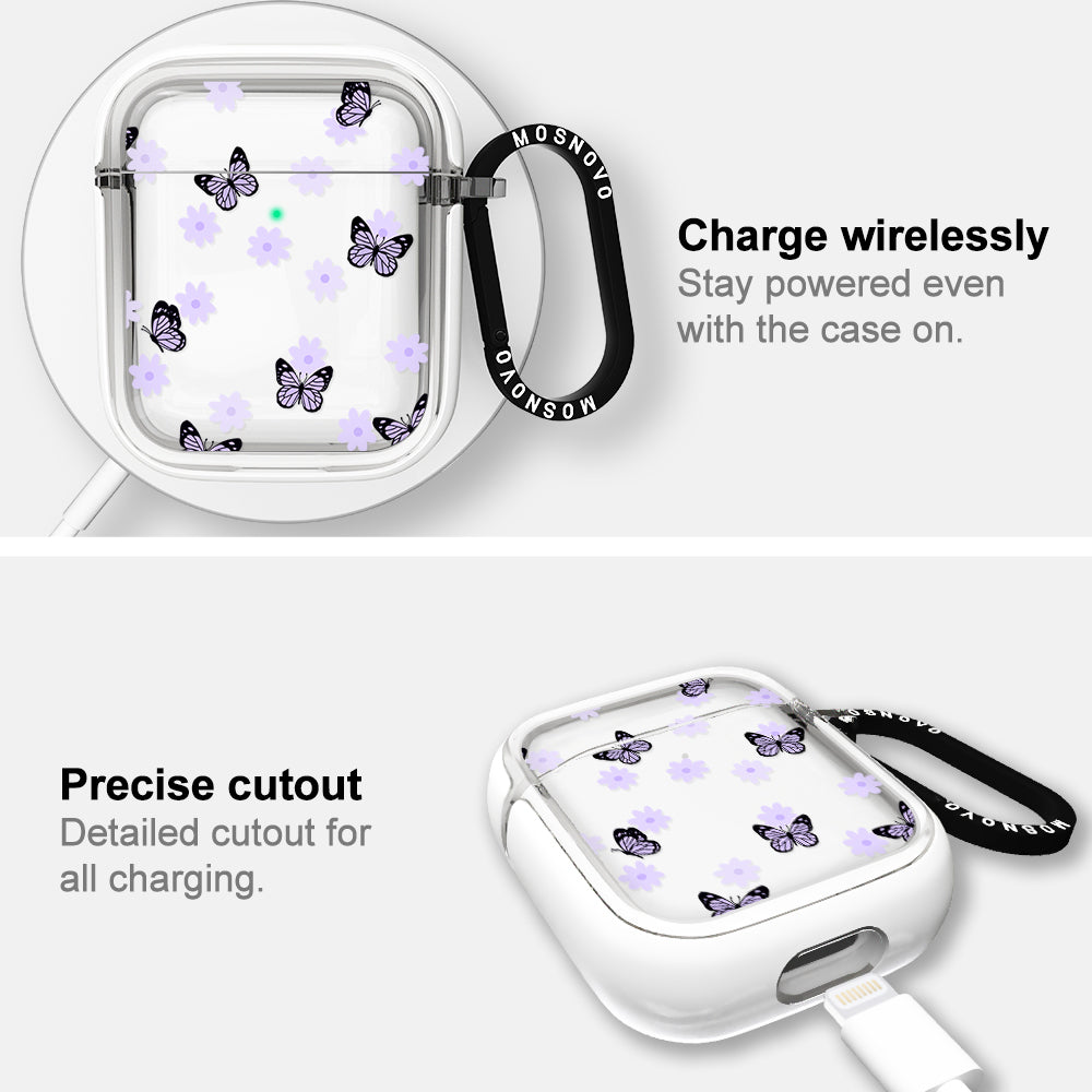 Lilac Butterfly AirPods 1/2 Case