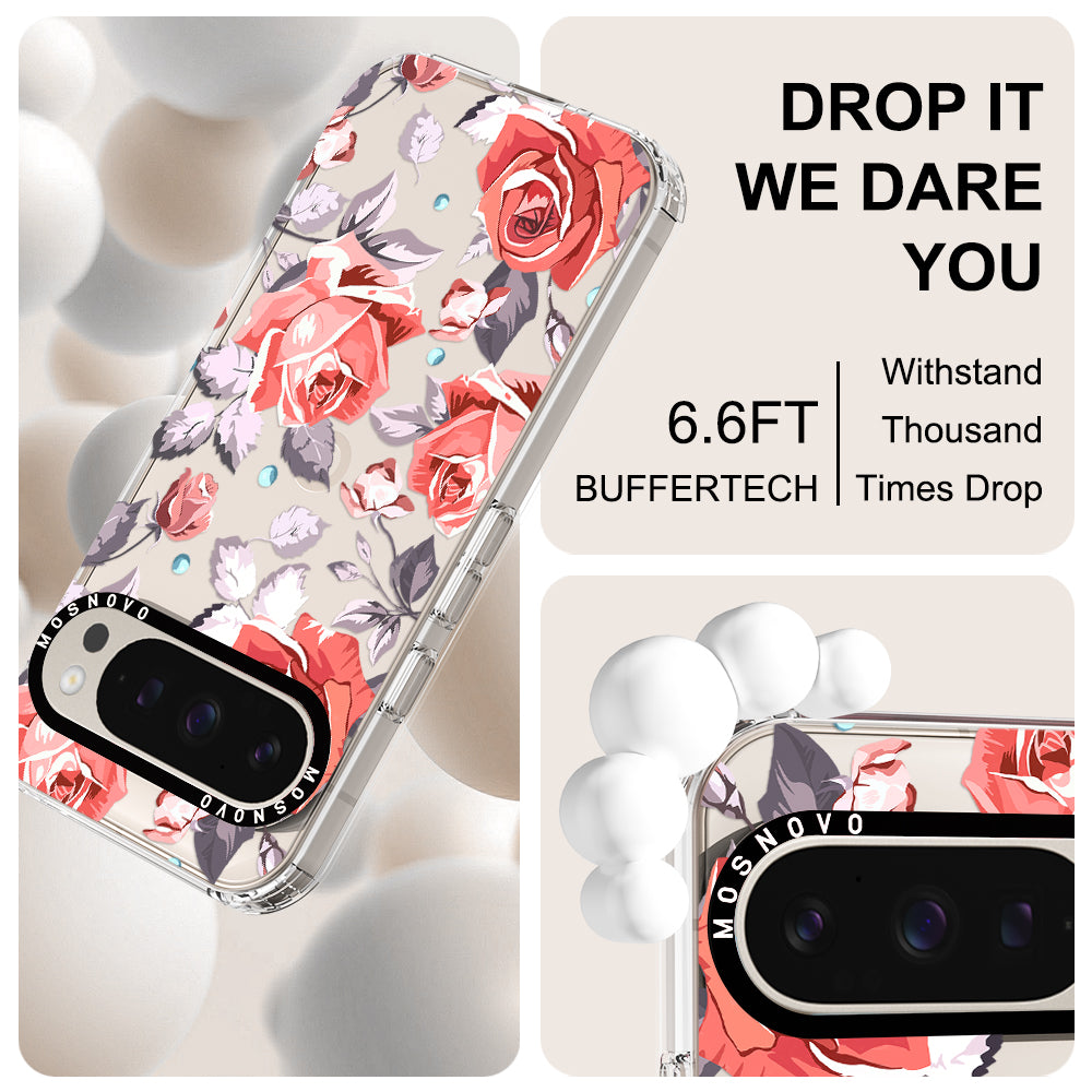 Retro Floral Phone Case - Google Pixel 9 Pro XL Case