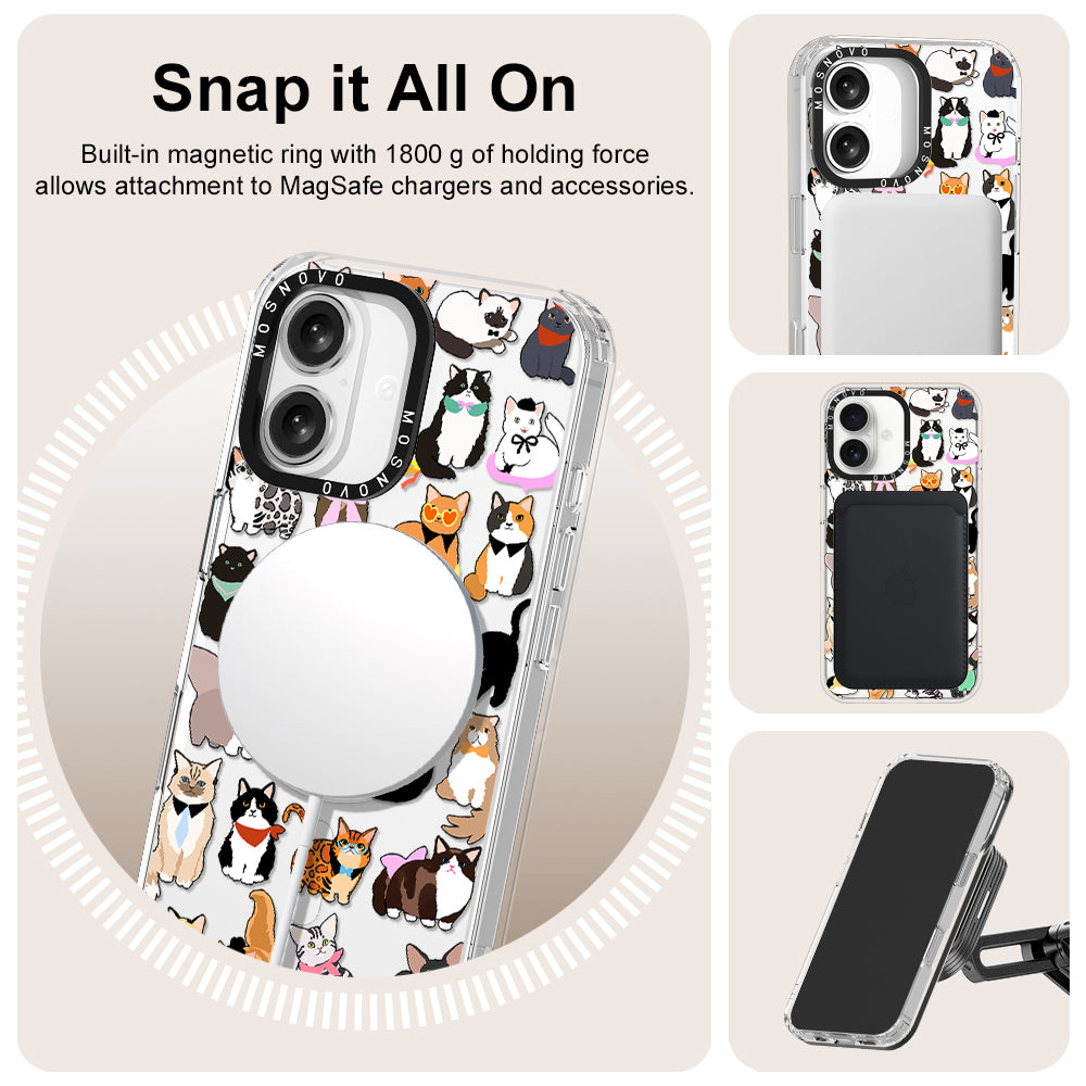 Cute Cat Phone Case - iPhone 16 Case - MOSNOVO