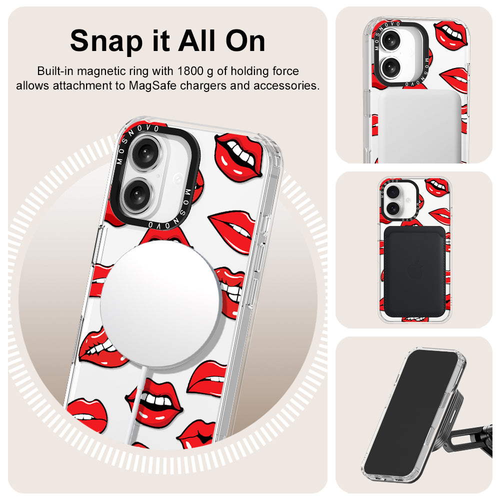 Hot Lips Phone Case - iPhone 16 Case - MOSNOVO