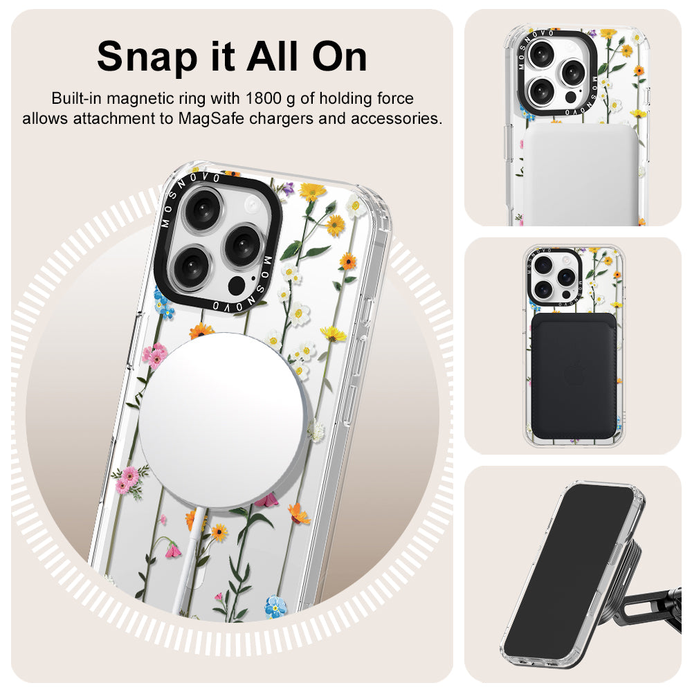 Wildflowers Phone Case - iPhone 16 Pro Max Case - MOSNOVO