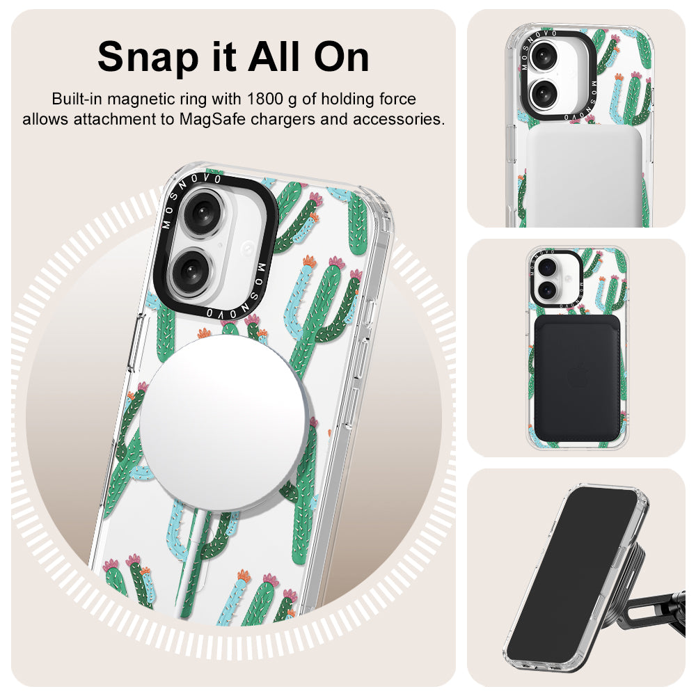 Cactus Phone Case - iPhone 16 Plus Case - MOSNOVO