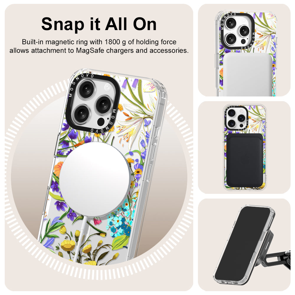 Summer Flower Holidays Phone Case - iPhone 16 Pro Max Case - MOSNOVO