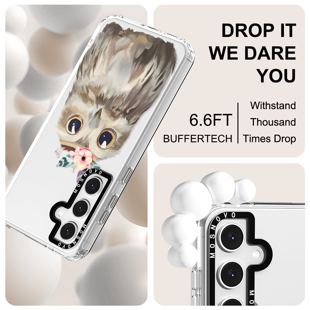 Cute Owl Phone Case - Samsung Galaxy S24 FE Case - MOSNOVO