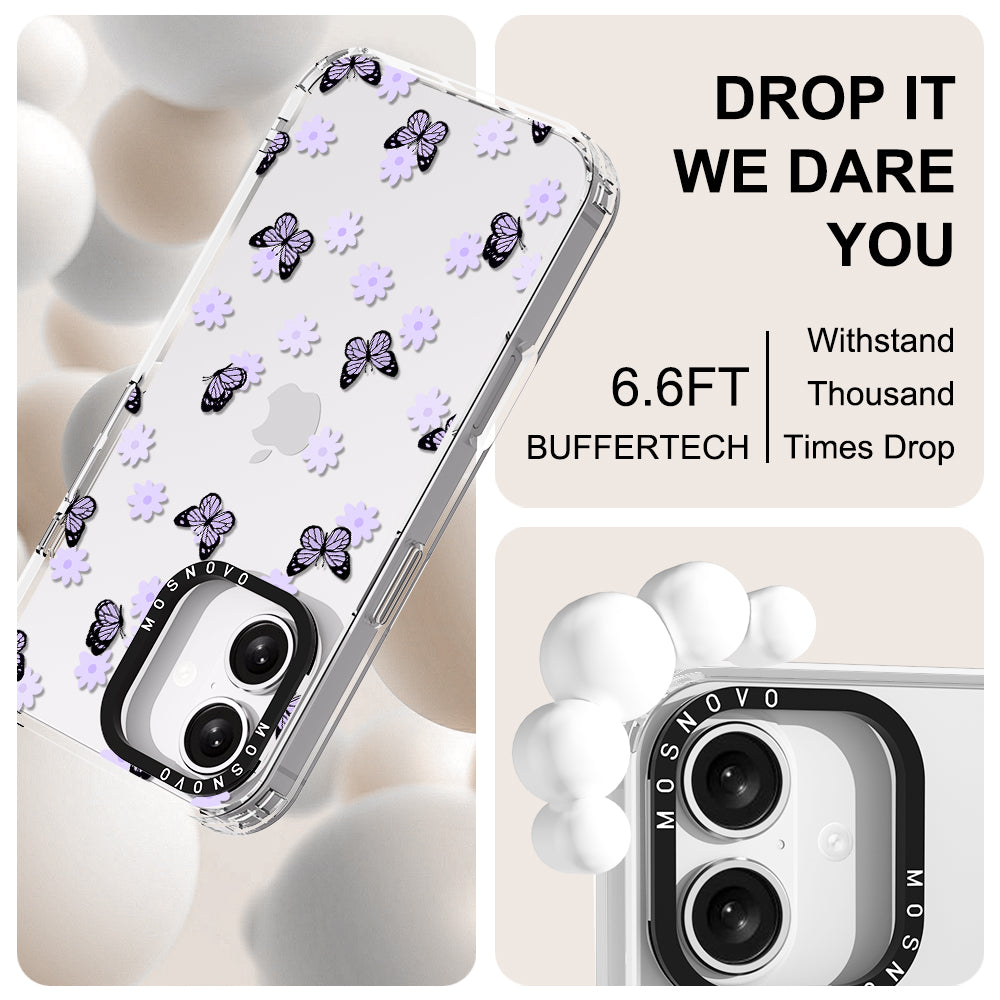 Lilac Butterfly Phone Case - iPhone 16 Case