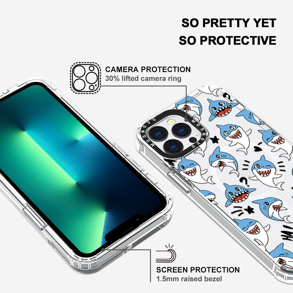 Cute Sharks Phone Case - iPhone 13 Pro Max Case