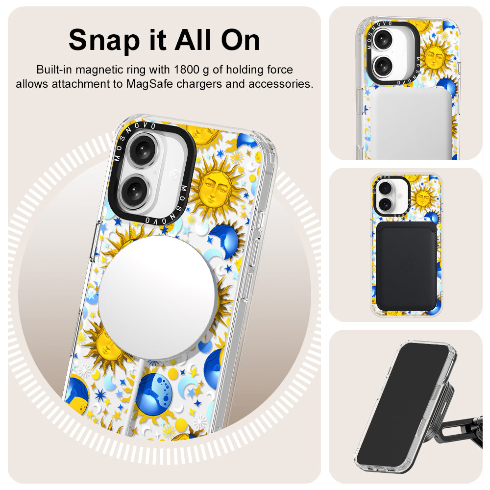 Sun and Moon Phone Case - iPhone 16 Case - MOSNOVO