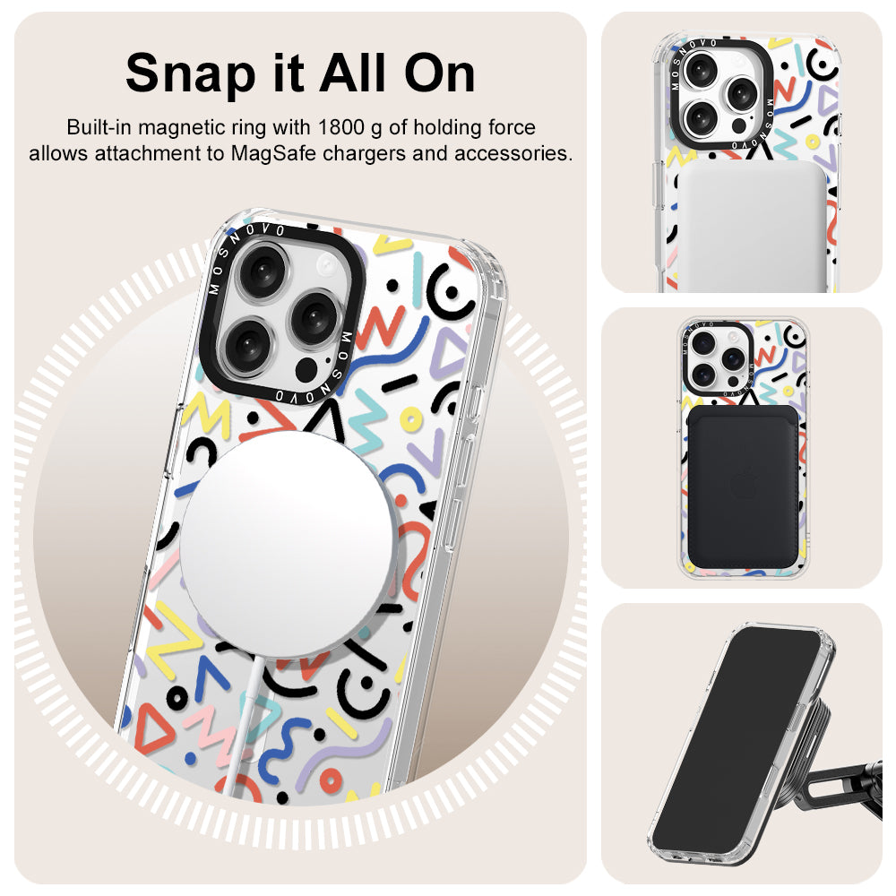 Doodle Art Phone Case - iPhone 16 Pro Max Case - MOSNOVO