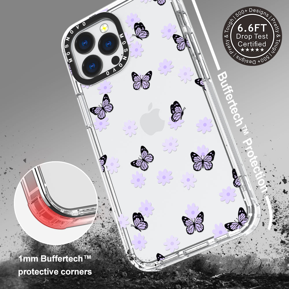 Lilac Butterfly Phone Case - iPhone 13 Pro Max Case