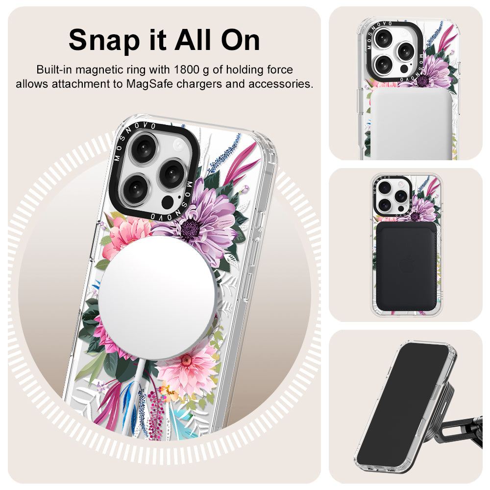 Dahlia Bloom Phone Case - iPhone 16 Pro Max Case - MOSNOVO