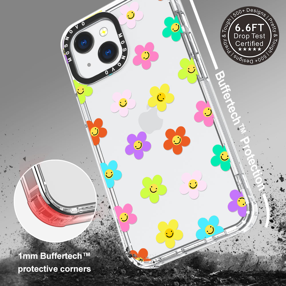 Smile Floral Phone Case - iPhone 13 Mini Case