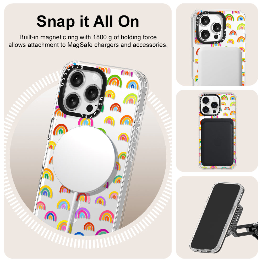 Cute Rainbow Phone Case - iPhone 16 Pro Max Case - MOSNOVO