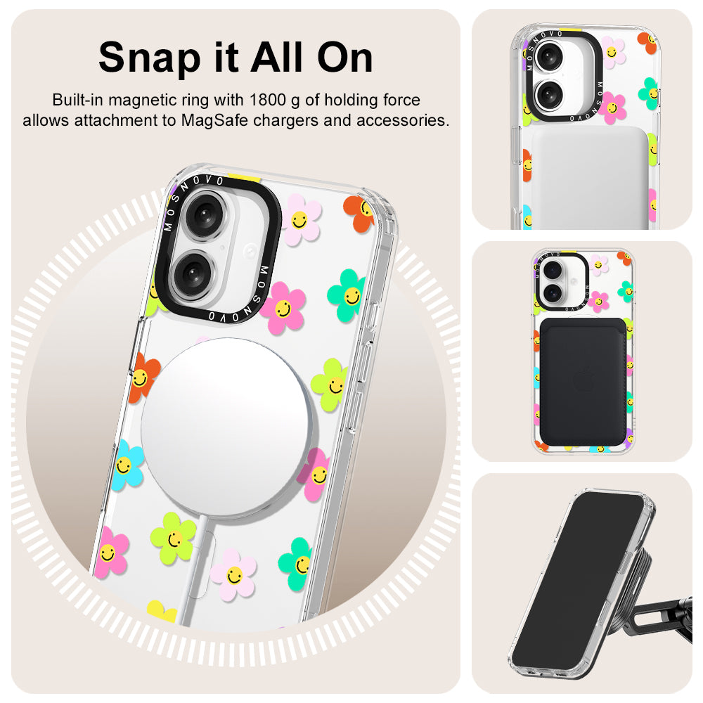 Smile Floral Phone Case - iPhone 16 Case