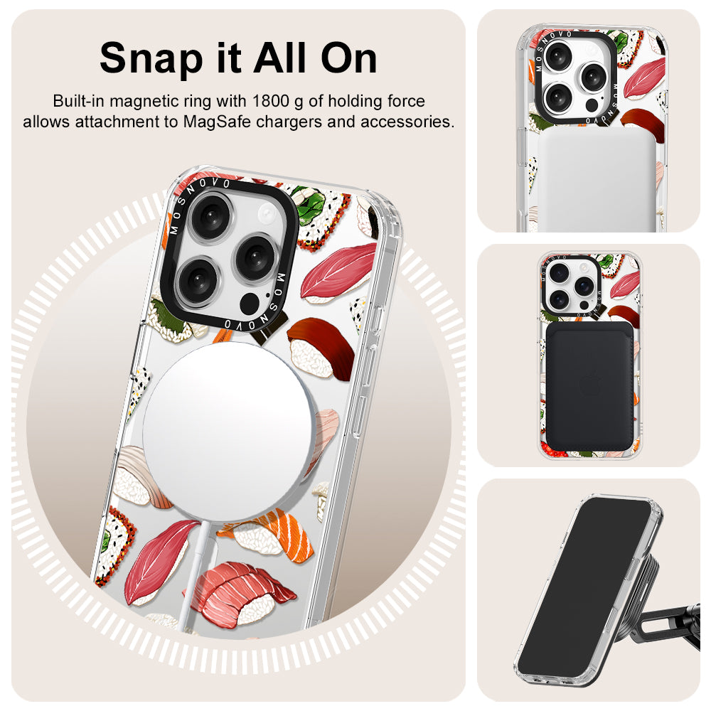 Mixed Sushi Phone Case - iPhone 16 Pro Case - MOSNOVO