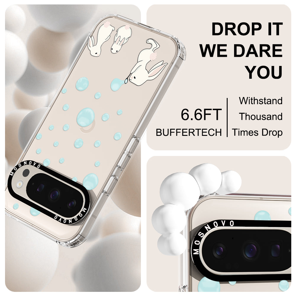 Bunny Blow Bubble Phone Case - Google Pixel 9 Pro Case