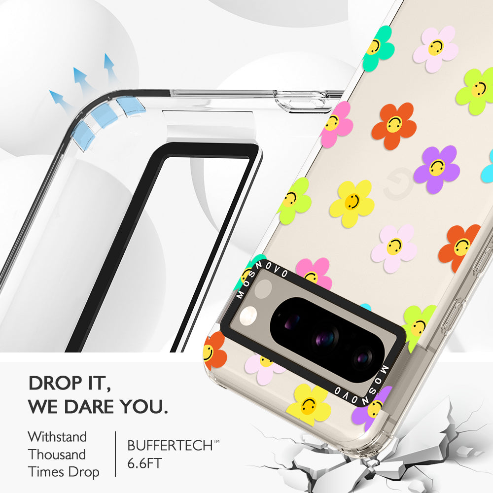 Smile Floral Phone Case - Google Pixel 8 Pro Case