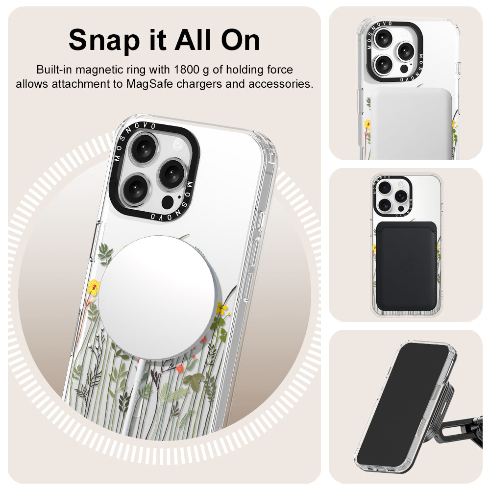 Spring Wildflower Phone Case - iPhone 16 Pro Max Case - MOSNOVO