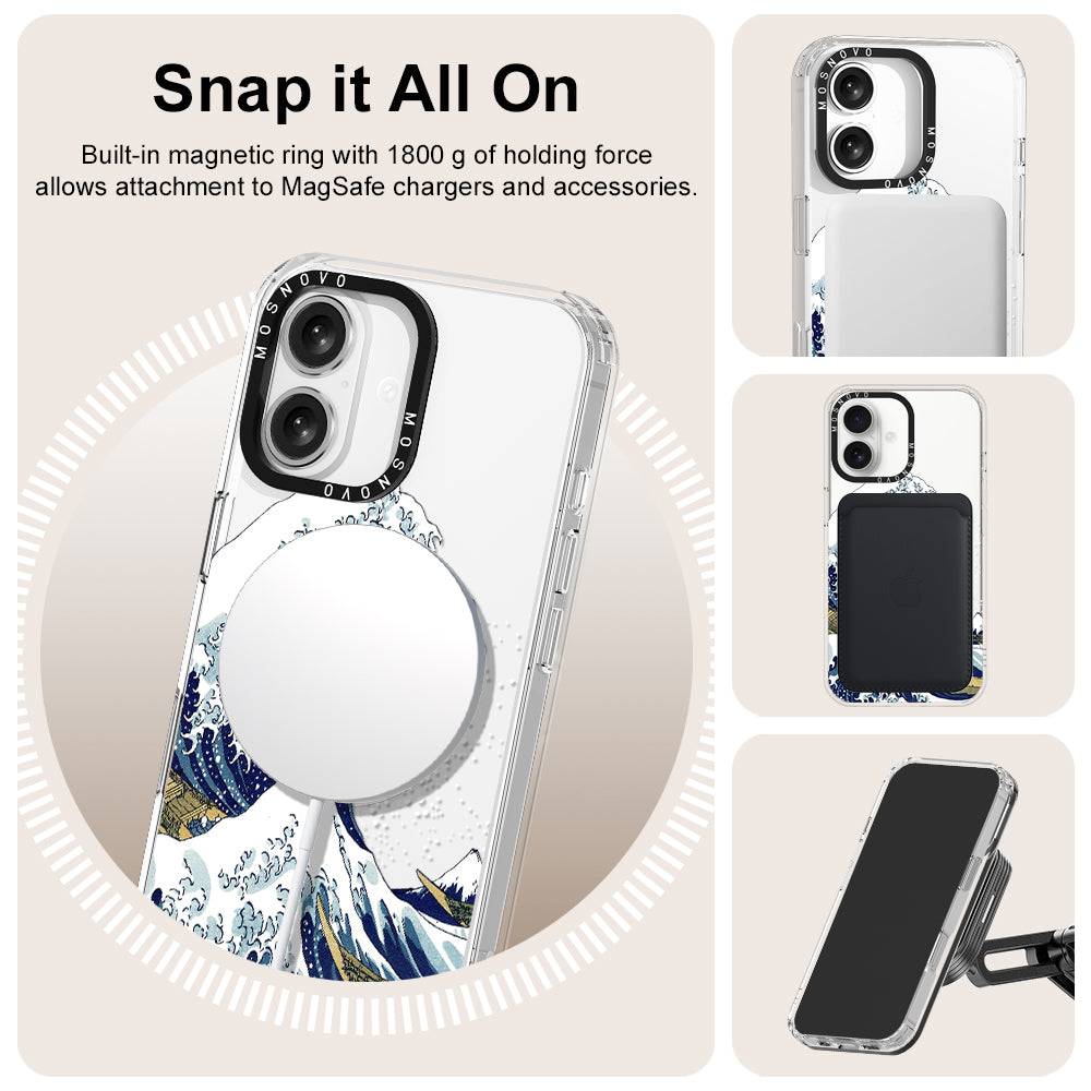 Great Wave Phone Case - iPhone 16 Case - MOSNOVO