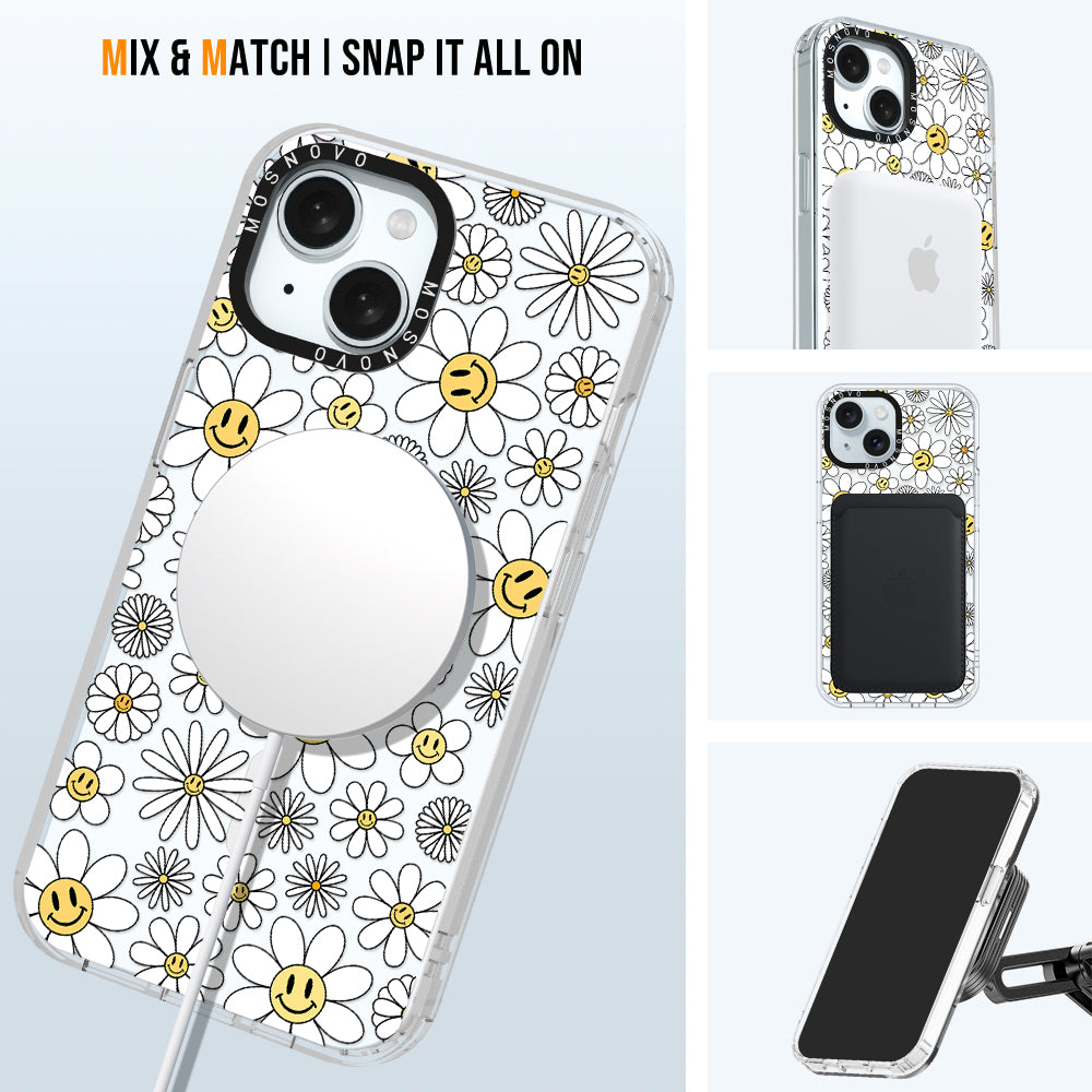 Happy Daisy Blooms Phone Case - iPhone 15 Case