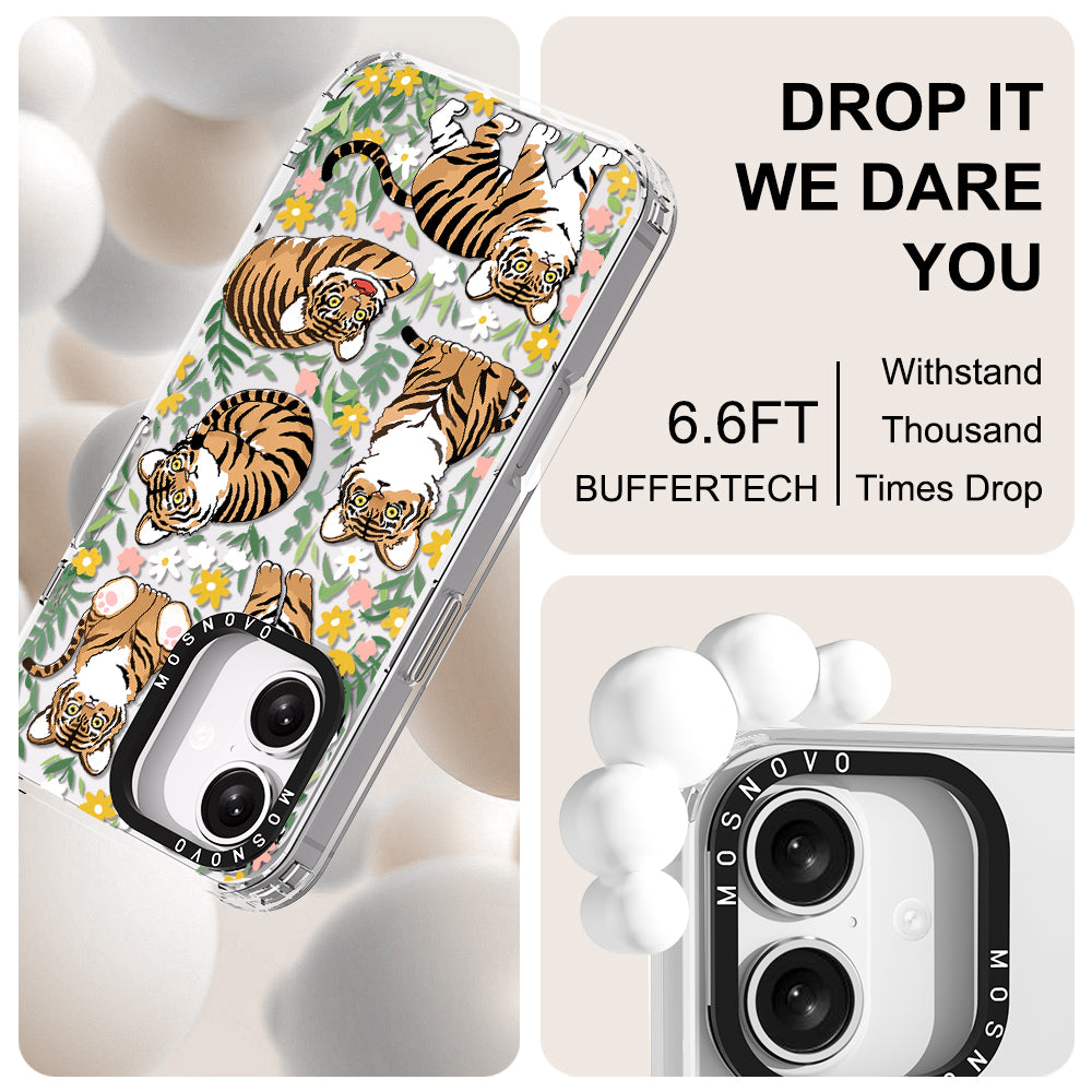 Cute Tiger Phone Case - iPhone 16 Plus Case - MOSNOVO