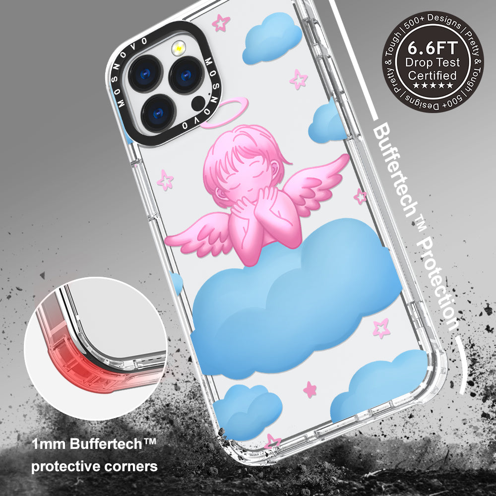 Pink Serenity Angel Phone Case - iPhone 13 Pro Max Case