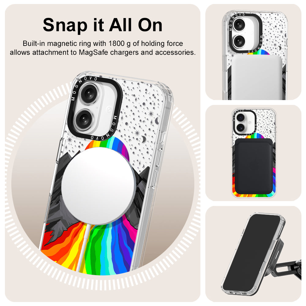 Rainbow Landscape Phone Case - iPhone 16 Plus Case - MOSNOVO